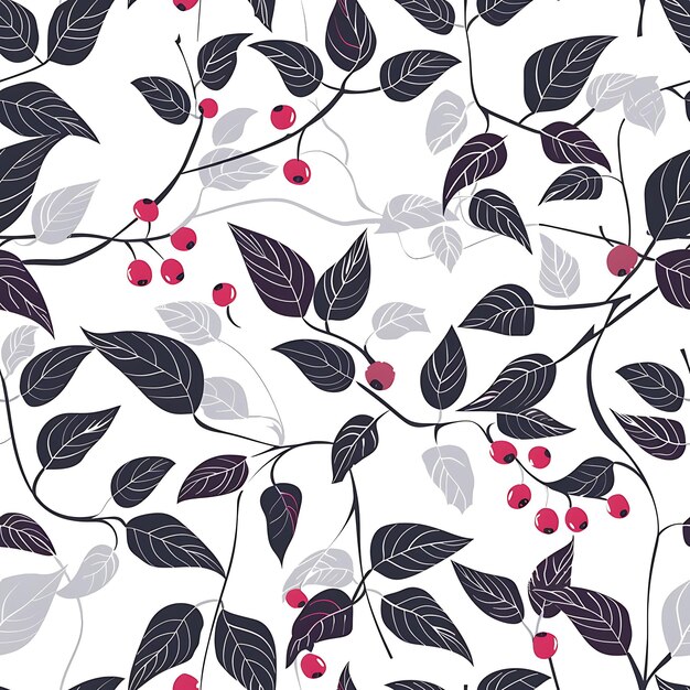 Nahtlose Fliesen-Adzuki-Bohnenreben mit Adzuki-Bohnen und Red Bean-Design-Muster-Collage-Umriss