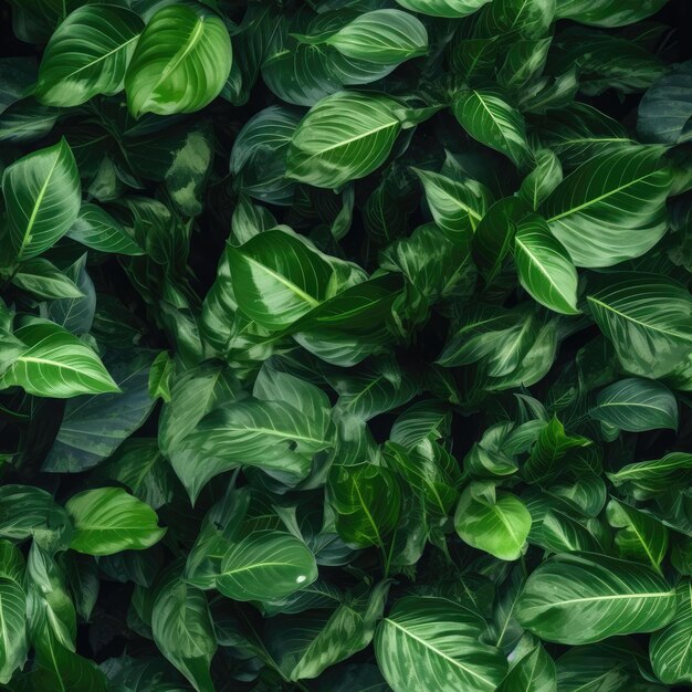 Nahtlose grüne Blätter von Pflanzen