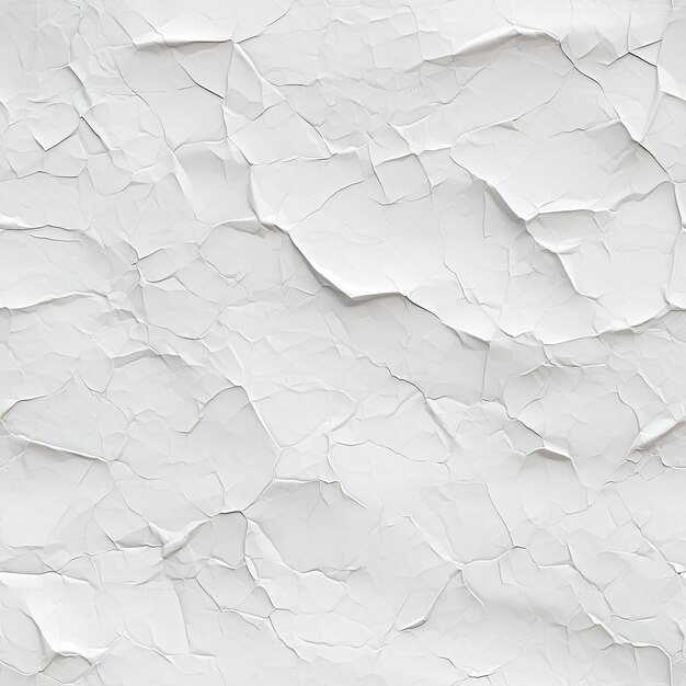 Foto nahtlose helle weiße alte knusprige und gekrümmte papiertextur