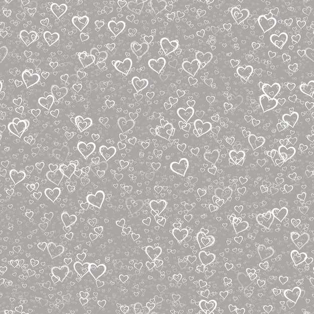 Nahtlose Herzen auf den Hintergrund gesprüht Happy Valentine Day Dekoration Seamless Pattern