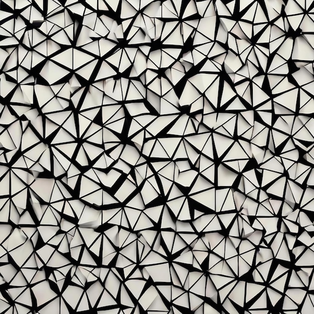 Nahtlose moderne zufällige geometrische Form schwarze Gittermuster Wandhintergrund