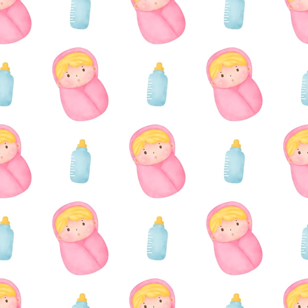 Nahtlose Muster der niedlichen Babyparty