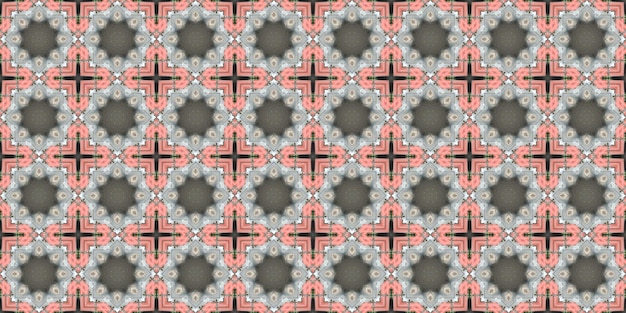 Nahtlose Muster Textur eines sich wiederholenden geometrischen Musters Kaleidoskopischer Hintergrund