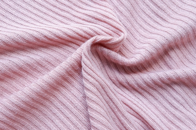 Nahtlose rosa Strickgewebebeschaffenheit mit schöner Nahaufnahme und elegantem Gewebedetailhintergrund