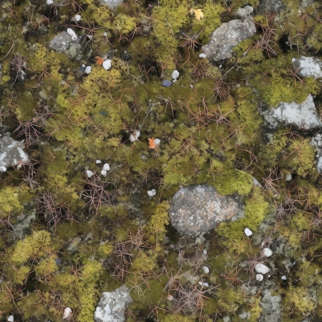 Nahtlose Textur der nördlichen Tundra