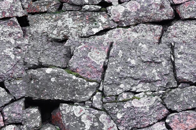 Nahtlose Textur Steinmauer aus Granitfelsen