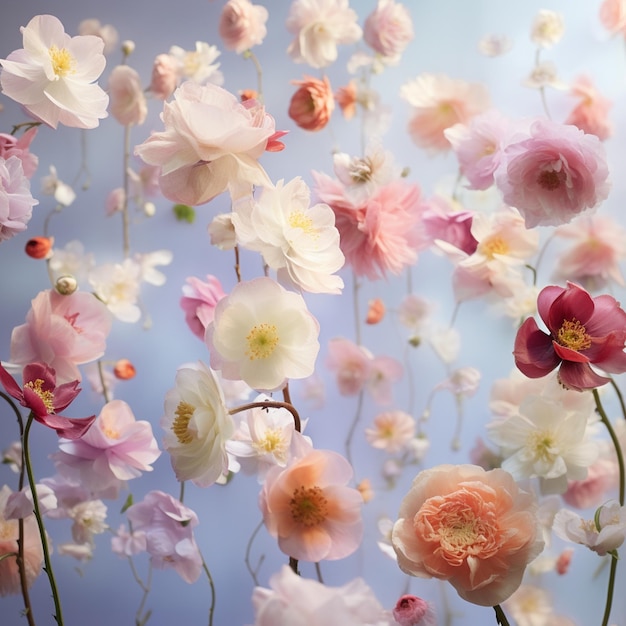 nahtloser Blumenhintergrund mit bunten Blättern und Beeren