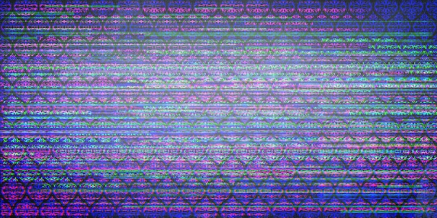 Nahtloser geometrischer Musterhintergrund mit Glitch-Effekt