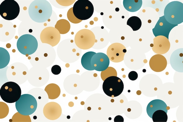 Foto nahtloser polka-dot-muster-hintergrund, generative ki