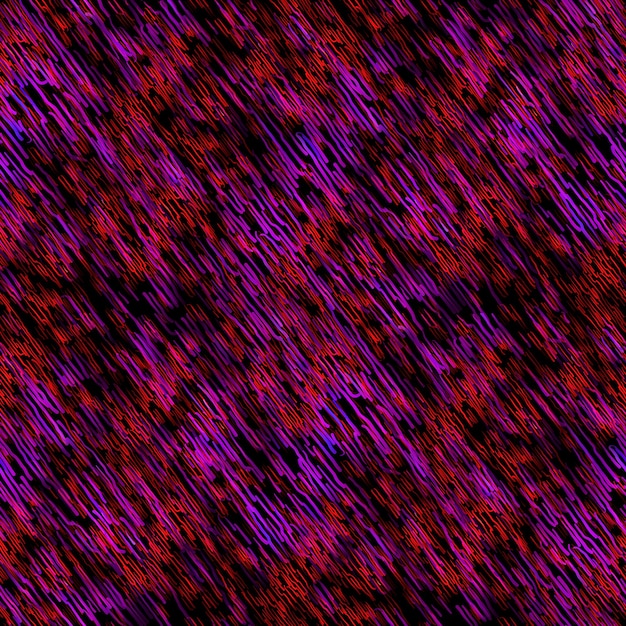 Nahtloses abstraktes Muster mit abstrakten roten und purpurroten chaotischen Linien auf dunklem Hintergrund
