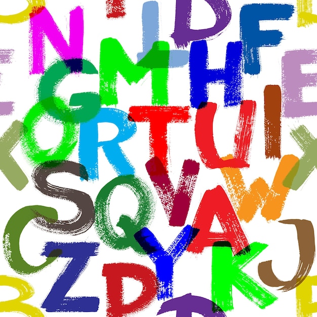 Foto nahtloses alphabet