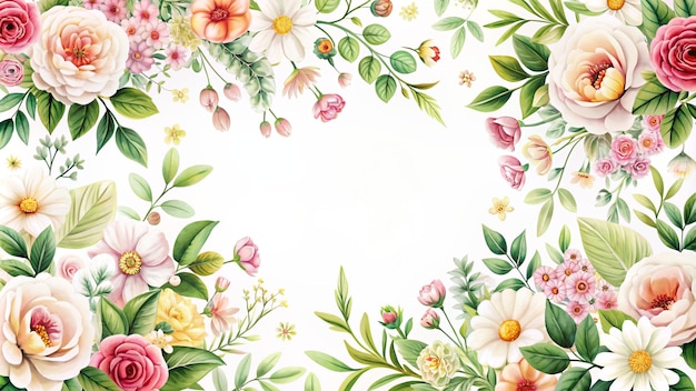 Nahtloses Blumenmuster auf weißem Hintergrund