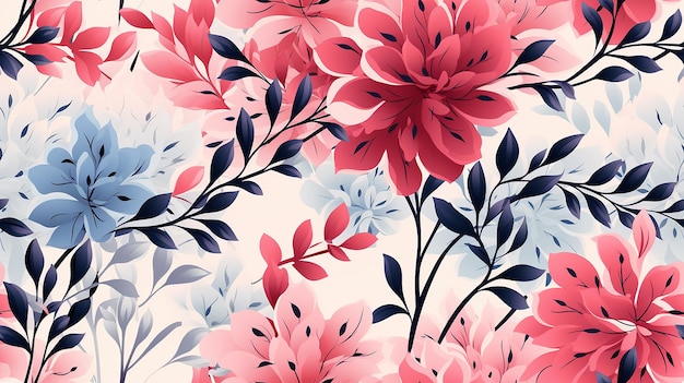 Nahtloses florales Ornament-Design für elegante Hintergründe und Tapeten