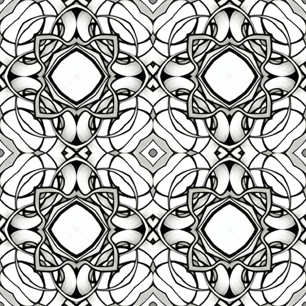 Nahtloses Kaleidoskop-Muster. Symmetrischer Kaleidoskop-Hintergrund. Abstrakte Kaleidoskop-Textur