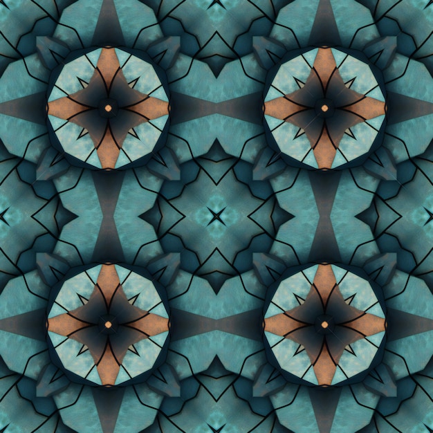 Nahtloses Mandala-Muster z. B. für Wanddekorationen aus Stoffwandpapier