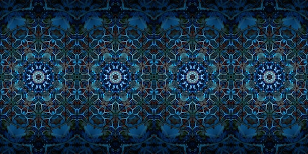 Foto nahtloses muster banner kaleidoskop-textur