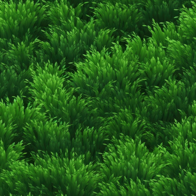 Nahtloses Muster der grünen Grasfeld-Pixelkunst