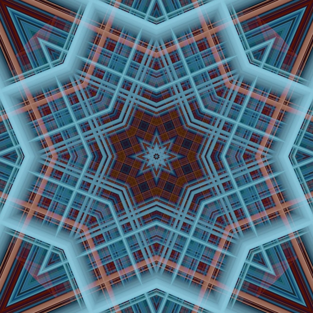 Foto nahtloses muster des sterns linienmuster kaleidoskopischer hintergrund