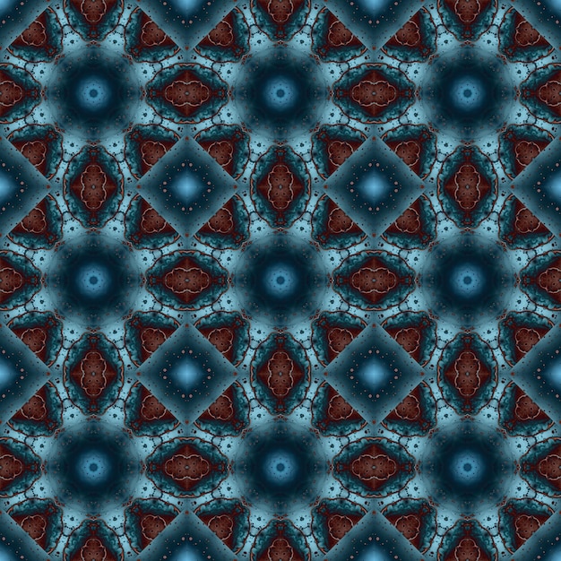 Nahtloses Muster Geometrisches Muster für Druck und Dekoration Kaleidoskop-Textur