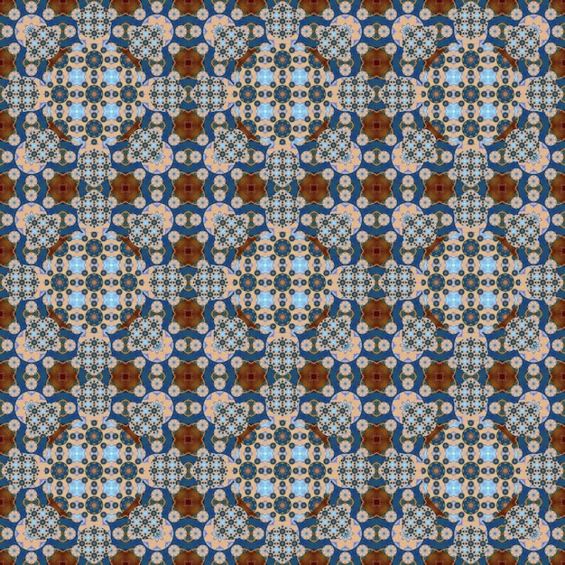 Nahtloses Muster Kleines Muster aus geometrischen Blumen Muster für Stoff und Kleidung