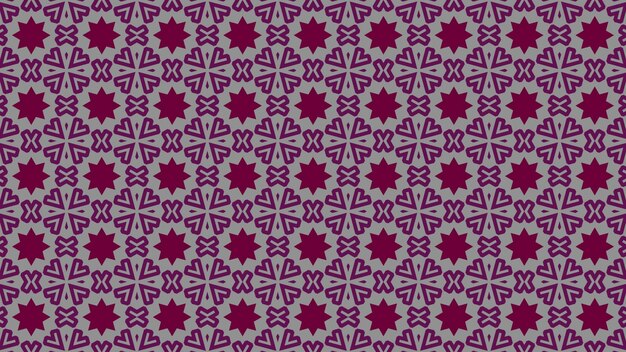 Nahtloses Muster mit bunten Blumen auf violettem Hintergrund.