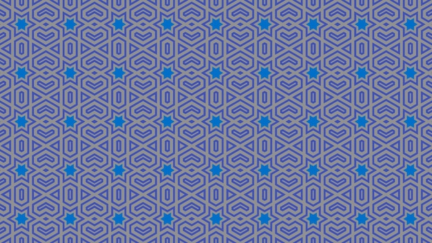 nahtloses Muster mit den blauen Sternen auf blauem Hintergrund.