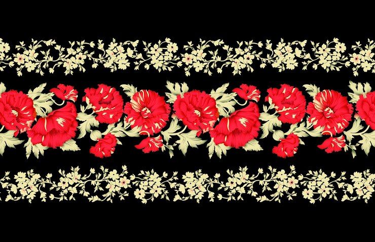 Nahtloses Muster mit pastellblau-rosa-beige Blumen und Schmetterlingsornament auf weißem Hintergrund, handgezeichneter Textur für Kleidung, Bettwäsche, Einladungskarten usw.