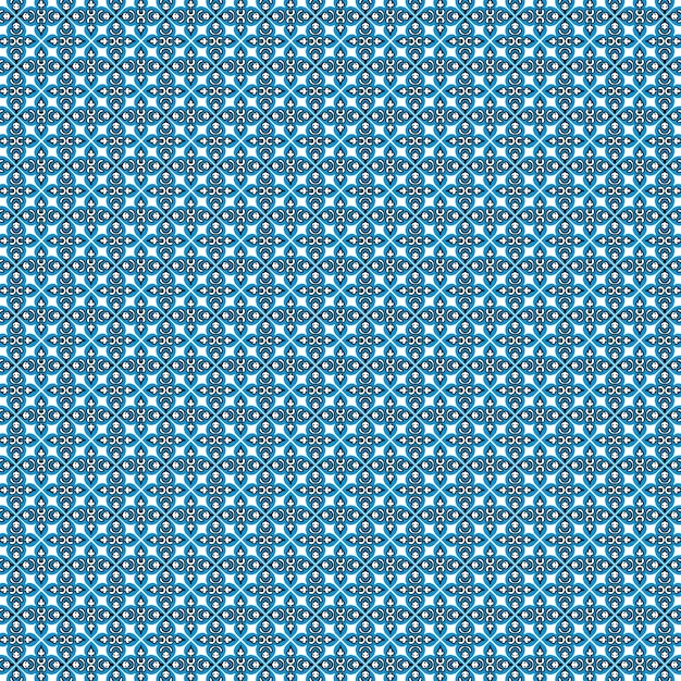Nahtloses Muster Stoffform Blumenmuster weiß blau schwarz für Hintergrundstoffmuster