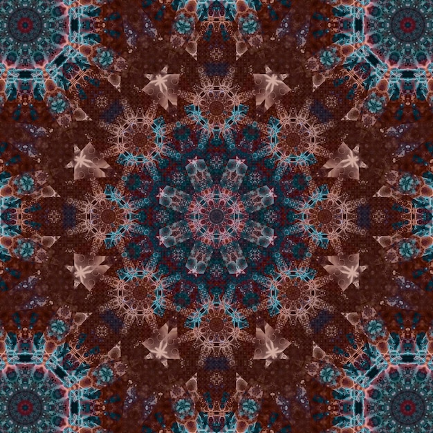 Nahtloses quadratisches Muster Textur Kunstmuster Kaleidoskop