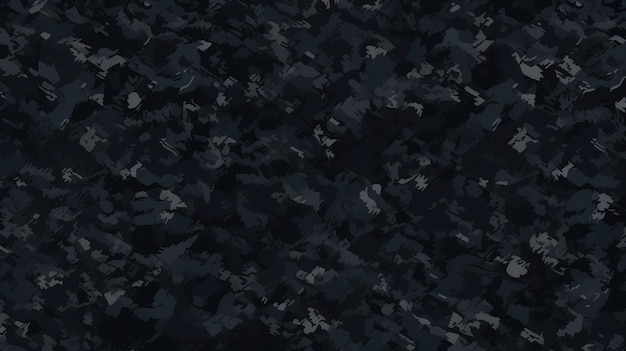 Nahtloses, raues, strukturiertes militärisches Jagd- oder Paintball-Tarnmuster in dunklem Schwarz und Grau