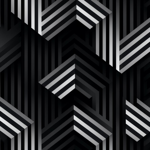 nahtloses schwarz-weißes geometrisches Muster
