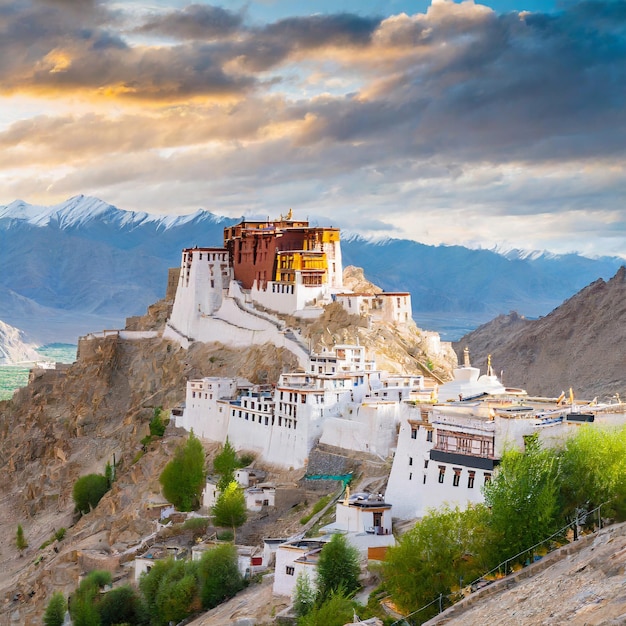 Foto namgyal tsemo gompa em leh ladakh índia