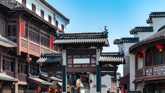 Nanjing-Konfuzius-Tempel Qinhuai-Fluss-alte Architektur