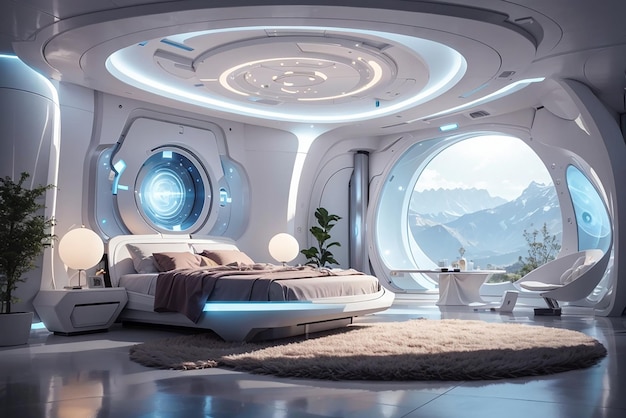 Nano Healing Hideaway Um quarto futurista para saúde e rejuvenescimento