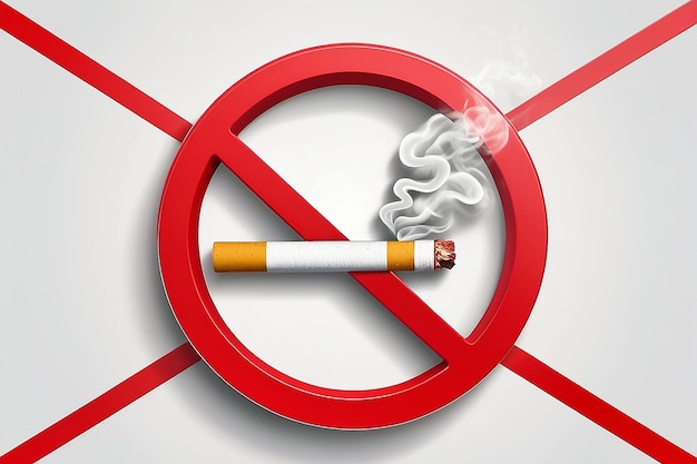 Foto não fumar, não vapear sinal 3d ícone de sinal 3d proibido isolado em ilustração vetorial de fundo branco cigarro 3d