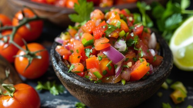 Foto não se contente com uma salsa comum. tente esta versão assada com tomates carbonizados.