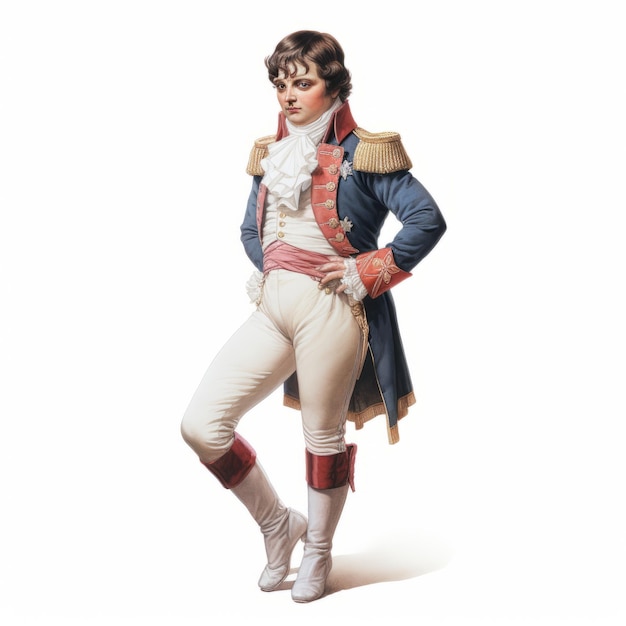 Napoleão Bonaparte Militar francês em uniforme rococó