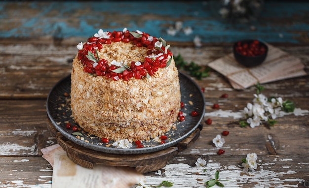 Napoleon-Kuchen mit Buttercreme