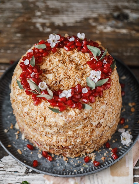 Napoleon-Kuchen mit Buttercreme