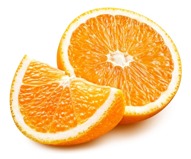 naranja aislada sobre fondo blanco