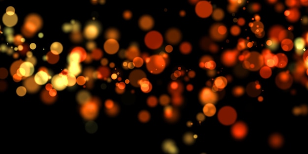 naranja y amarillo colorido superposición círculo abstracto borroso borroso textura de vacaciones en negro