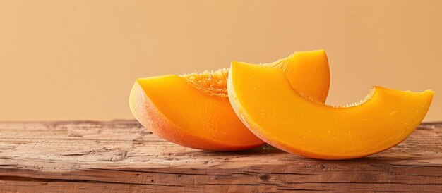 Naranja pelada en una mesa de madera