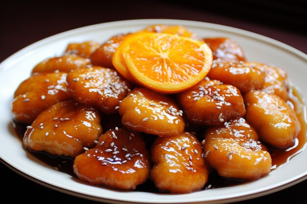 Naranja Teriyaki rociado