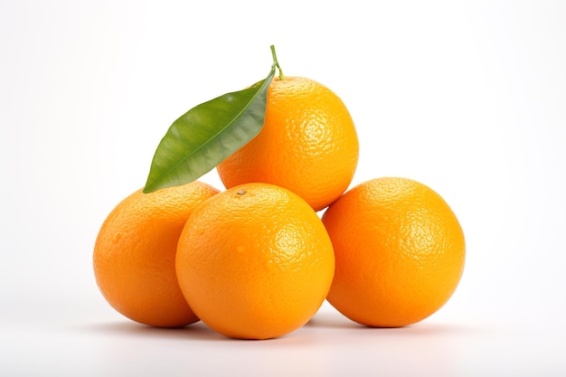 naranjas aisladas sobre un fondo blanco