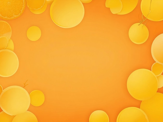 naranjas en un fondo amarillo con las palabras limones en la parte superior
