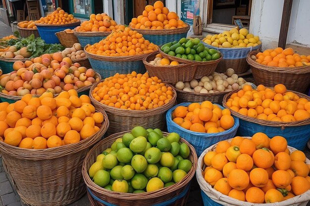 Naranjas en el mercado