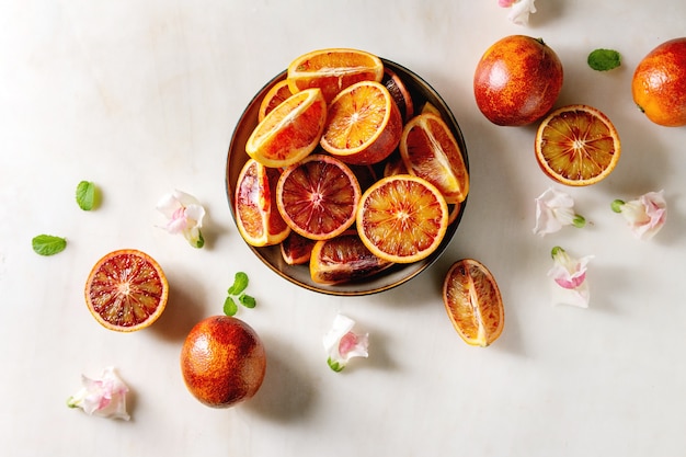 Naranjas sangrientas sicilianas