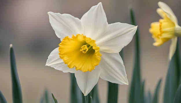 Foto narcisos en el jardín