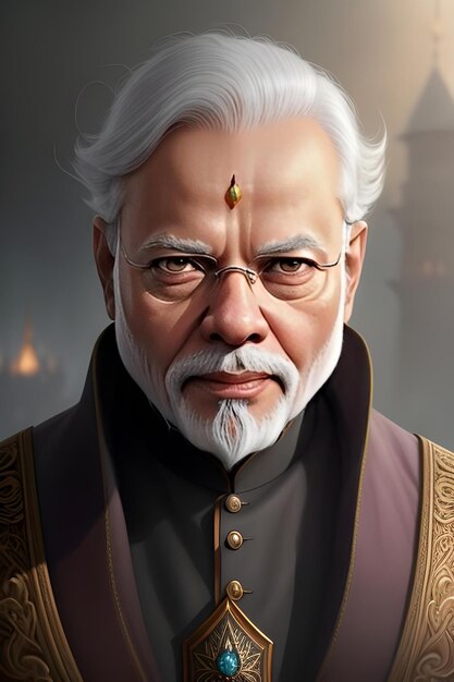 Narendra Modi ji imagens AI Rei Modi ji