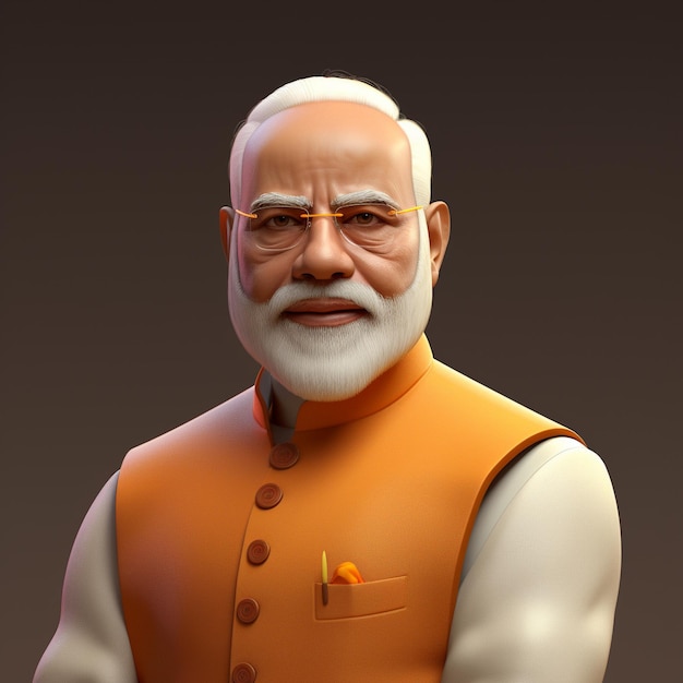 Foto narendra modi personaje de dibujos animados narendra modi ai